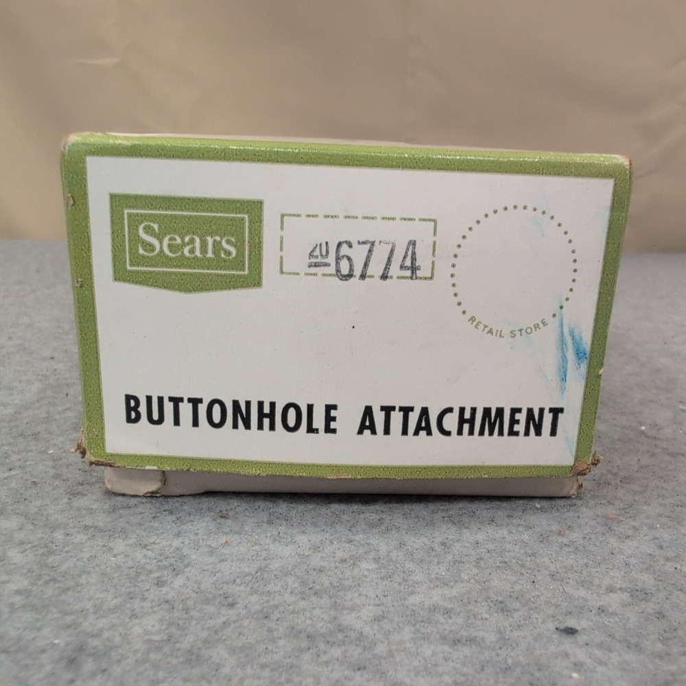 Vintage Sears Kenmore Buttonhole Attachment Set 6774 with Templates and Box - Picture 7 of 7